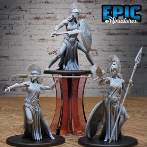 Goddess Athena Avatar Set ‧ DnD Miniature ‧ Tabletop Miniatures ‧ Gaming Monster ‧ 3D Model ‧ RPG ‧ DnDminis ‧ STL FILE‧ DnD Miniature ‧ Tabletop Miniatures ‧ Gaming Monster ‧ 3D Model ‧ RPG ‧ DnDminis ‧ STL FILE
