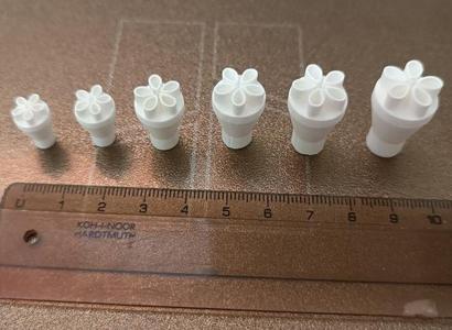 Flower stamps 8 pcs