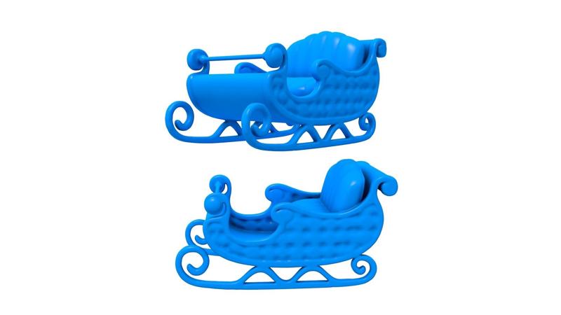 Christmas Santa sleigh / Santa Claus / leigh Standing / santa sleigh stl