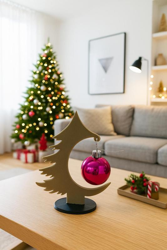 my beautiful tree and its decorative balls