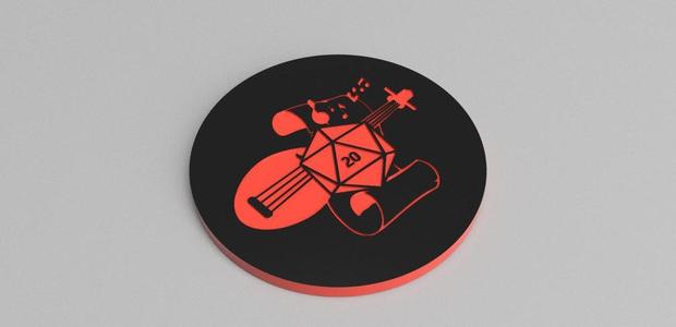 BARD THEMED DICE TRAY, 7 POCKETS