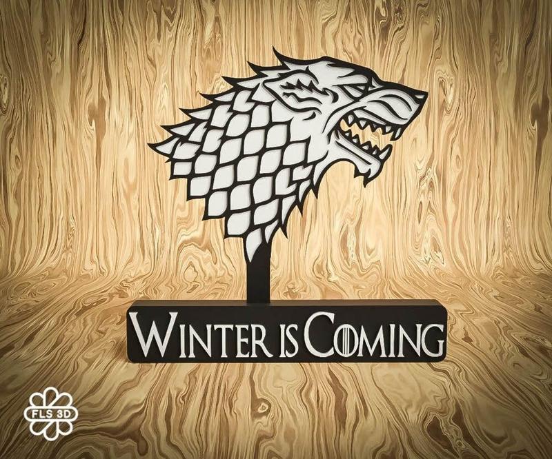 Stark Direwolf Sigil – "Winter Is Coming"