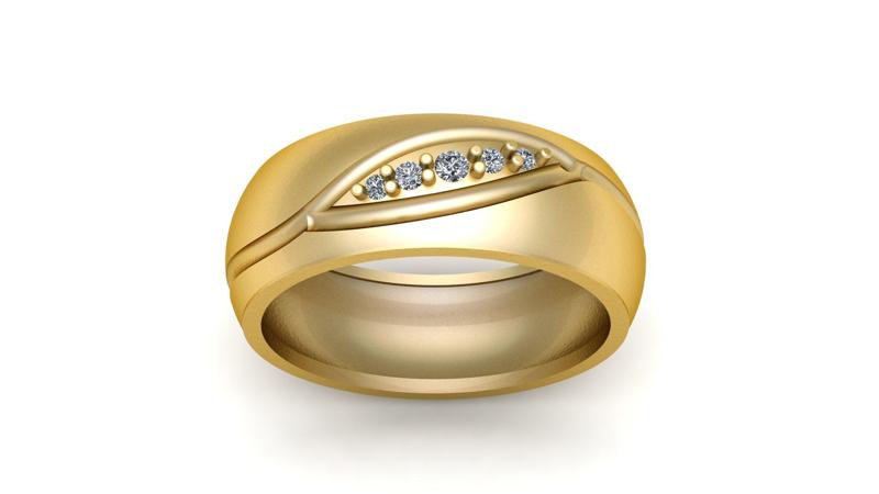 Women Fashion Diamond ring 3d printable Model