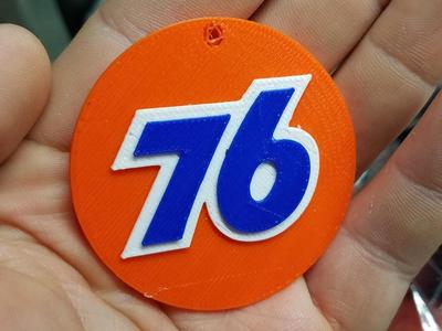 76 Gasoline Keychain