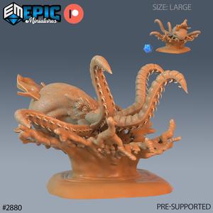 Killer Octopus Raged ‧ DnD Miniature ‧ Tabletop Miniatures ‧ Gaming Monster ‧ 3D Model ‧ RPG ‧ DnDminis ‧ STL FILE