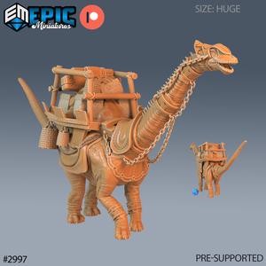 Brontosaurus Mount ‧ DnD Miniature ‧ Tabletop Miniatures ‧ Gaming Monster ‧ 3D Model ‧ RPG ‧ DnDminis ‧ STL FILE