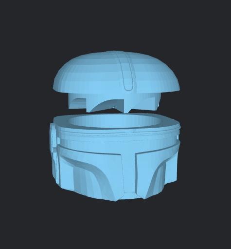 GRINDERKING GRINDER BOBBLEHEAD MANDAL0RIAN BOBBLEHEAD FUNKO STYLE 70X65X55 MM EASY PRINT PRINTING WITHOUT STANDS
