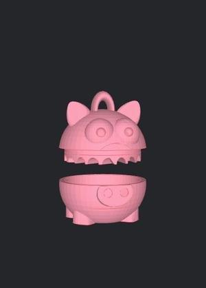 GRINDER GRINDER GRINDER GRINDER MINI GRINDER KEY RING PORKYKING 40X40X44 MM EASY PRINT PRINT IN PLACE