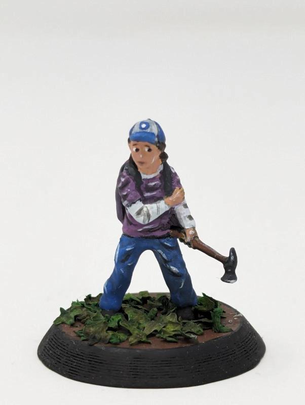 TWD All Out War Tellatle Clementine Miniature Proxy