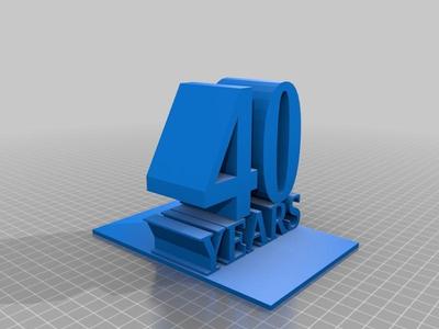 40 years FOBL bookend