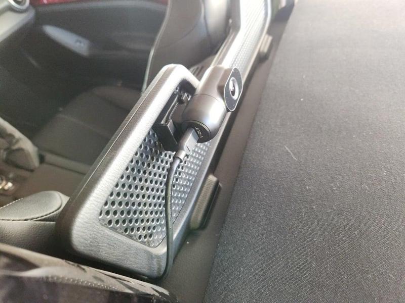 MX-5/Miata ND Viofo a229 plus wind deflector mount