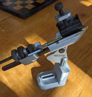 Base for drill-bit grinding attachment (Craftsman 6677)