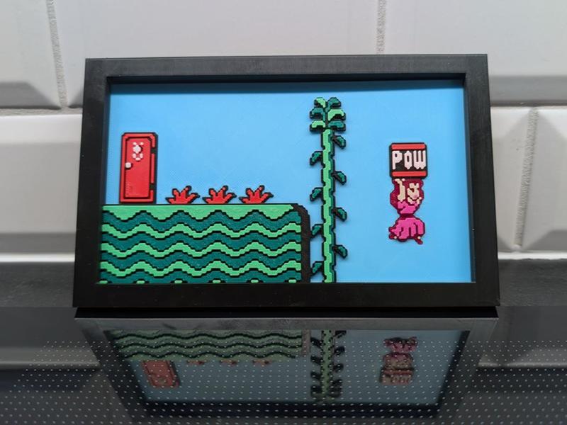 Super Mario Bros. 2 - Level 1 Peach Wall Art