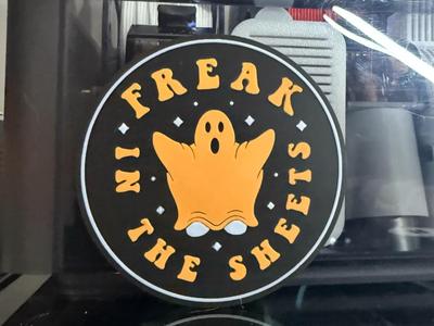 FREAK IN THE SHEETS HALLOWEEN COASTER 