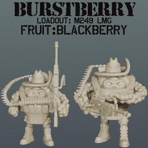 Delta Fruit: BurstBerry Berry Commando M249 LMG SAW Loadout