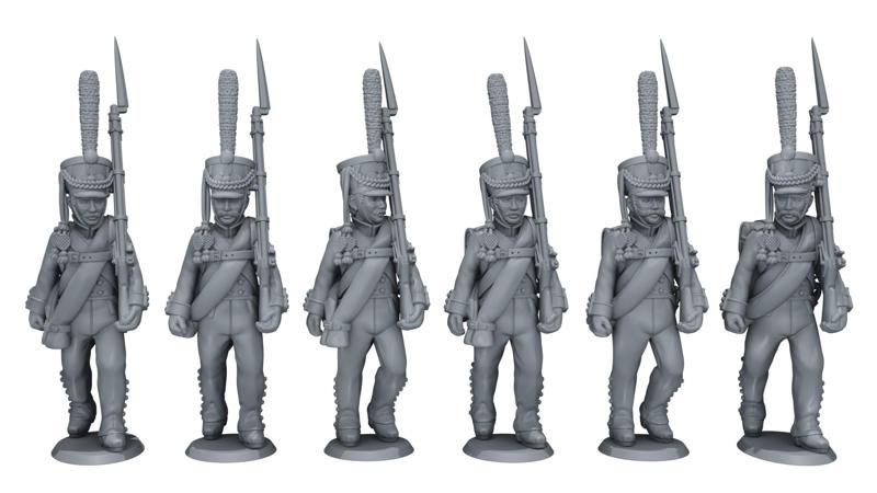 28mm 1809 Kiver Russian Grenadier 'March Attack' Set 1