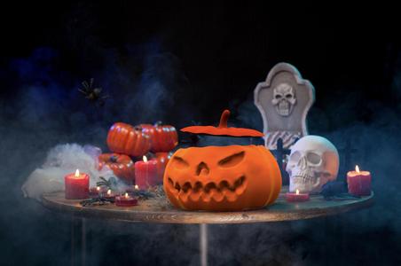 Halloween Pumpkin Pot