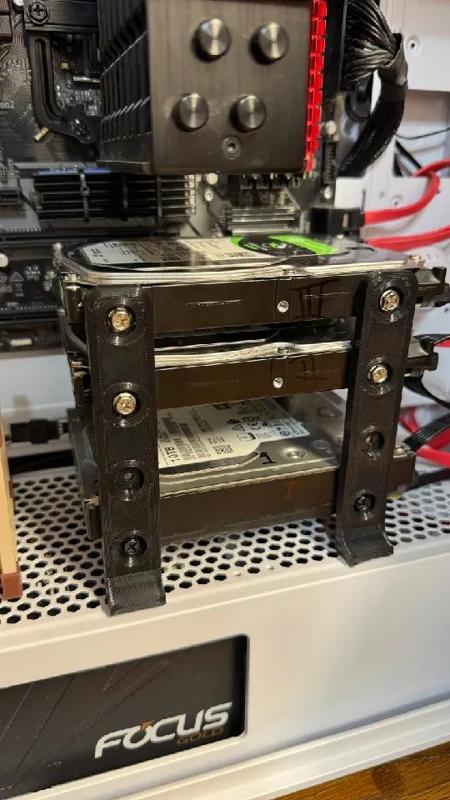Triple/Quad stacked HDD Holder TPU   