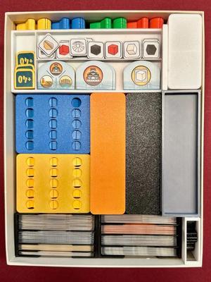 The White Castle insert VERSION 3 (supports sleeves, integrated meeple grids)   