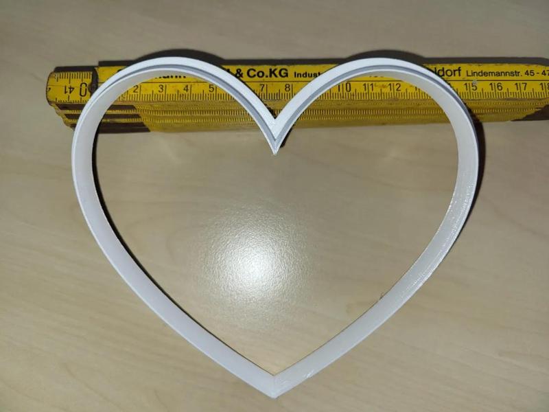 Ausstechform für Lebkuchenherz (Jahrmarkt-Stil)   