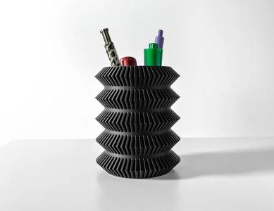 The Kuri Pen Holder | Desk Organizer and Pencil Cup Holder | Modern Office and Home Decor   