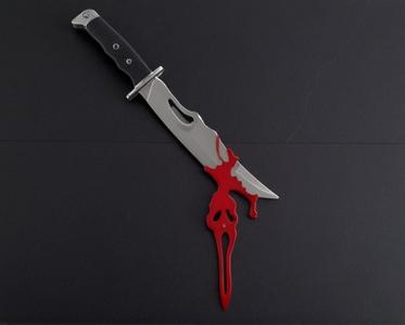 Ghostface Scream Mask Knife With Blood