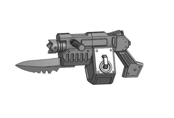 Foe-Rend Mk II Ripper Gun 40k Darktide   