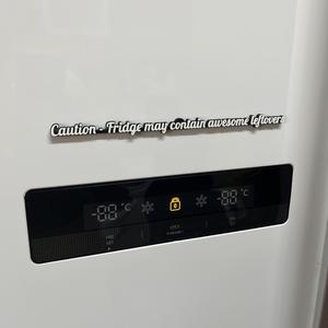 Fridge Magnetic Sentence - Caution Fridge may contain awesome leftovers