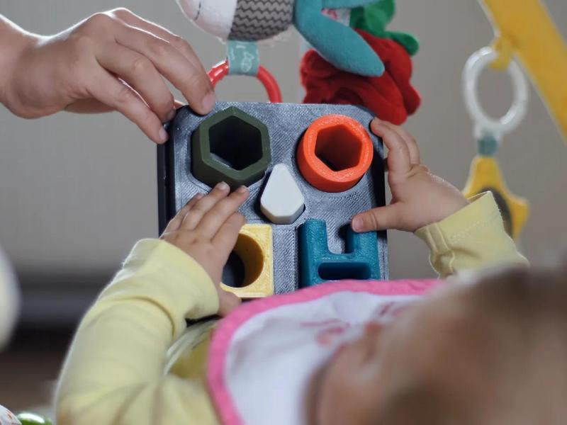 Fun Five Hole Shape Sorter for Toddlers, Babies, Kids   