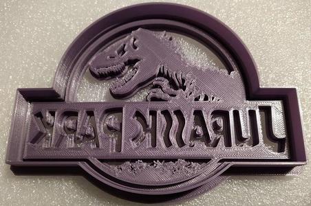 Jurassic Park Sign Cookie Cutter