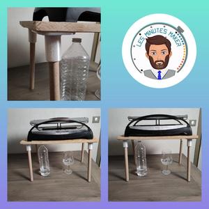 Pied pour rehausse de table.