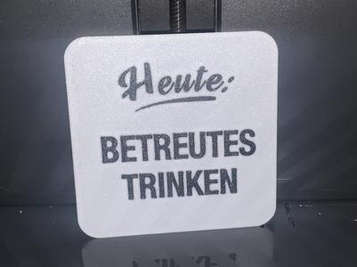 Bierdeckel Betreutes Trinken
