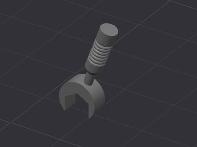 minifig tool wrench spanner open end 55299