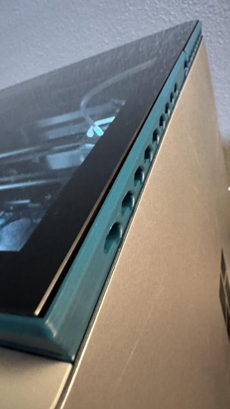 Bambu Lab X1C - Top glass riser / mount with vents and magnet support