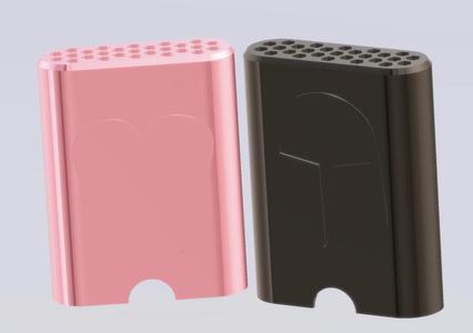 Mask Case with Ventilation Grid & Heart or Mando logo