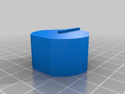 Button with female hexa 8 mm for old dishwasher