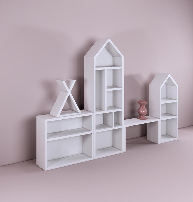 MINIATURE-DOLLHOUSE 1:12 SCALE 3D MODELS-BABY ROOM CABINET