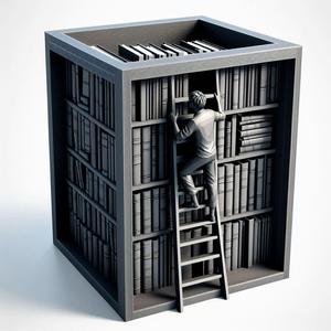 Modern Book Nook 3D Print – Stylish Decorative Bookshelf Insert, Miniature Diorama, Home & Office Decor