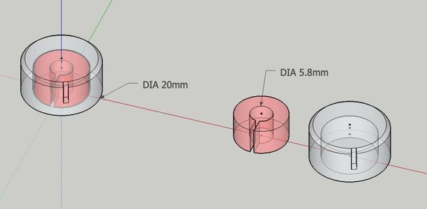 *Volume knob for audio amplifiers
