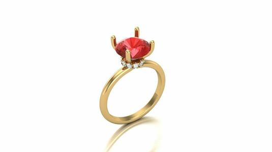 Rounded Under Halo Ring Designs