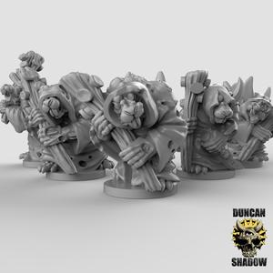 15mm Plague Monks with Staffs (Pre Supported)