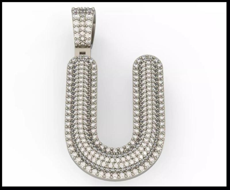U BUBLLE FONT PENDANT