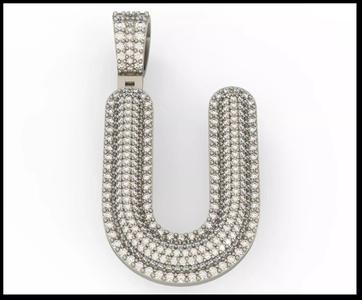 U BUBLLE FONT PENDANT