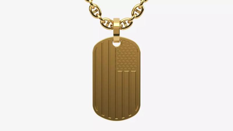 TAG pendant Version 6 USA flag