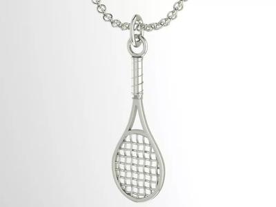 tennis rocked pendant