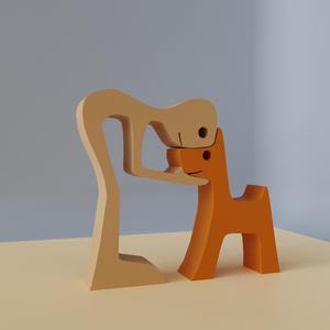 Best Friends - Human & Dog 3D Print