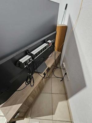 TV power strip mount
