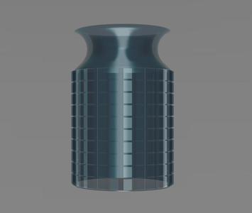 Modern Design Vase 200mm x 131mm - Square Texture 3D Model