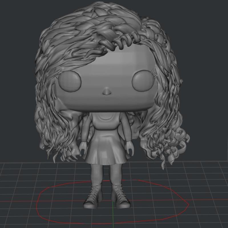 Funko curly long hair woman / cabello largo risado femenino funkopop