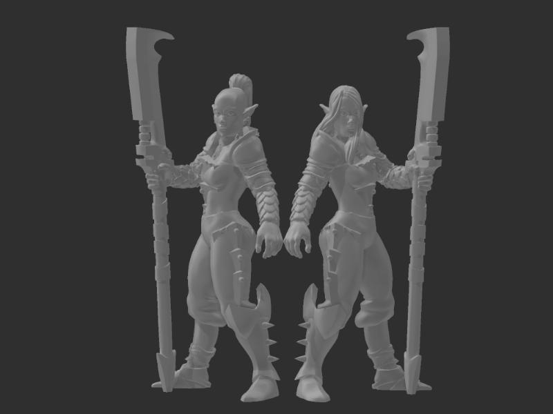 Drow twin (fighter?)